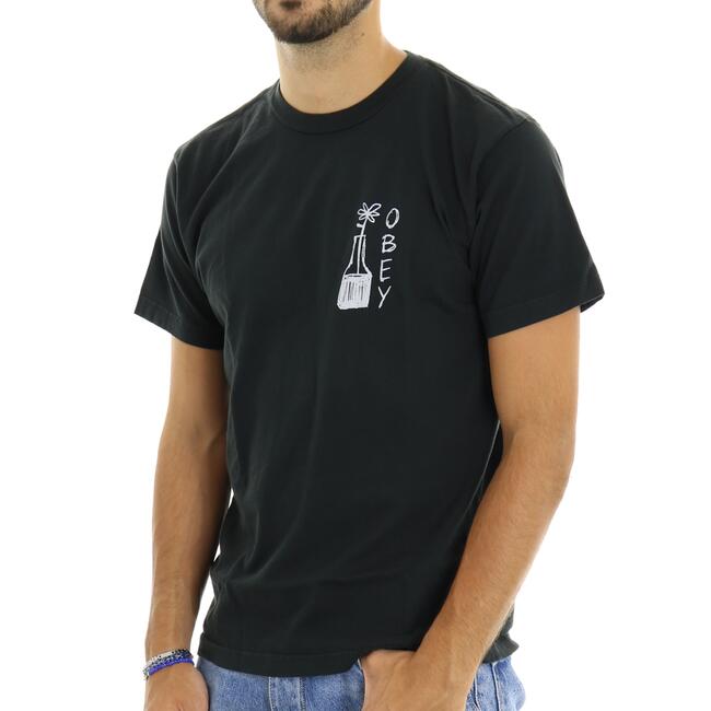 T-SHIRT FLOWER DOODLE OBEY - Mad Fashion | img vers.650x/